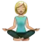 Woman In Lotus Position: Medium-Light Skin Tone