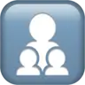 Family: Adult, Adult, Child Emoji 🧑‍🧑‍🧒 image - Apple style