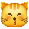 Emoji Baciare la faccia di gatto con gli occhi chiusi 😽 image - Samsung style