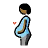 Pregnant Person: Medium-Dark Skin Tone Emoji 🫄🏾 image - OpenMoji style