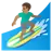 Man Surfing: Medium Skin Tone