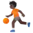 Person Bouncing Ball: Dark Skin Tone
