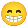 Emoji Faccia sorridente con gli occhi sorridenti 😁 image - Google Noto Color style