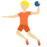 Person Playing Handball: Medium-Light Skin Tone Emoji 🤾🏼 image - Twitter / X (Twemoji) style