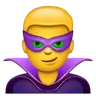 Man Supervillain Emoji 🦹‍♂️ image - WhatsApp style