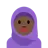 Woman With Headscarf: Dark Skin Tone