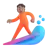 Person Surfing: Medium Skin Tone