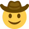 Visage avec chapeau de cowboy Emoji 🤠 image - Twitter / X (Twemoji) style