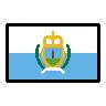Flag: San Marino Emoji 🇸🇲 image - OpenMoji style