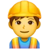Man Construction Worker Emoji 👷‍♂️ image - Samsung style