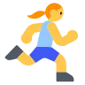 Woman Running Emoji 🏃‍♀️ image - Tossface style