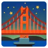 Emoji Ponte di notte 🌉 image - Google Noto Color style