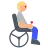 Person In Motorized Wheelchair: Medium-Light Skin Tone