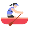 Woman Rowing Boat: Light Skin Tone Emoji 🚣🏻‍♀️ image - Tossface style