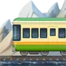 Emoji Ferrovia di montagna 🚞 image - Apple style