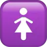 Symbol der Frauen Emoji 🚺 image - Apple style