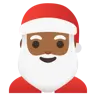 Santa Claus: Medium-Dark Skin Tone Emoji 🎅🏾 image - Google Noto Color style
