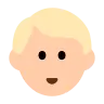 Man: Light Skin Tone, Blond Hair Emoji 👱🏻‍♂️ image - Tossface style