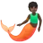 Merperson: Dark Skin Tone