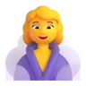 Woman In Steamy Room Emoji 🧖‍♀️ image - Microsoft 3D Fluent style
