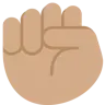 Raised Fist: Medium Skin Tone Emoji ✊🏽 image - Twitter / X (Twemoji) style
