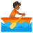 Person Rowing Boat: Medium-Dark Skin Tone