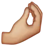 Pinched Fingers: Medium-Light Skin Tone Emoji 🤌🏼 image - WhatsApp style