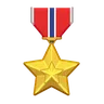Medal wojskowy Emoji 🎖 image - Telegram style
