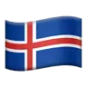 Flag: Iceland Emoji 🇮🇸 image - Apple style
