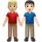 Men Holding Hands: Medium-Light Skin Tone, Light Skin Tone