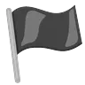 Schwarze Flagge winken Emoji 🏴 image - Google Noto Color Animated style