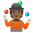 Person Juggling: Medium-Dark Skin Tone