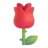 Emoji Rosa 🌹 image - Microsoft 3D Fluent style