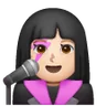 Woman Singer: Light Skin Tone Emoji 👩🏻‍🎤 image - Samsung style