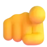 Auf Betrachter Zeigender Zeigefinger Emoji 🫵 image - Microsoft 3D Fluent style