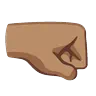 Right-Facing Fist: Medium Skin Tone Emoji 🤜🏽 image - Google Noto Color Animated style