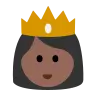 Princess: Medium-Dark Skin Tone Emoji 👸🏾 image - Tossface style
