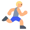 Person Running: Medium-Light Skin Tone Emoji 🏃🏼 image - Tossface style