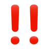 Double Exclamation Mark Emoji ‼ image - WhatsApp style