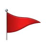 Triangular Flag Emoji 🚩 image - Telegram style