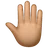 Raised Back Of Hand: Medium Skin Tone
