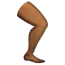 Leg: Medium-Dark Skin Tone Emoji 🦵🏾 image - WhatsApp style