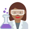 Woman Scientist: Medium-Dark Skin Tone Emoji 👩🏾‍🔬 image - Twitter / X (Twemoji) style