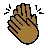 Clapping Hands: Medium-Dark Skin Tone