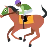 Horse Racing: Dark Skin Tone Emoji 🏇🏿 image - Twitter / X (Twemoji) style