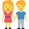 Emoji Tenersi per mano della donna e dell'uomo 👫 image - Twitter / X (Twemoji) style