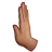 Leftwards Pushing Hand: Medium Skin Tone