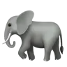 象 Emoji 🐘 image - Apple style