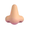 Nose: Medium-Light Skin Tone Emoji 👃🏼 image - Microsoft 3D Fluent style