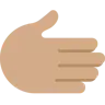 Rightwards Hand: Medium Skin Tone Emoji 🫱🏽 image - Twitter / X (Twemoji) style